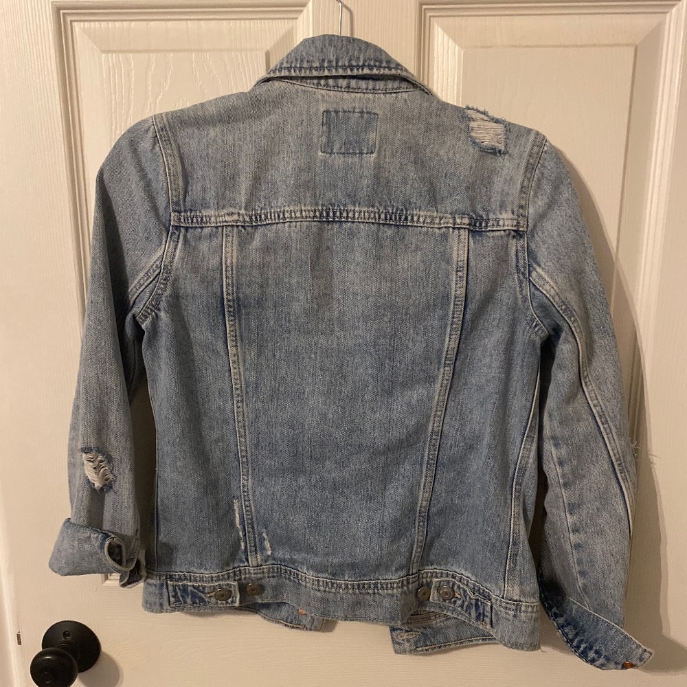 Old Navy distressed jean jacket